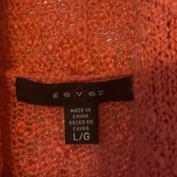 Women's Orange Lightweight Cardigan - Picture 2 of 5